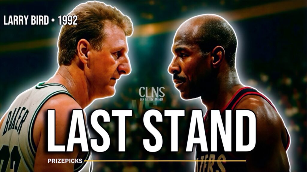 larry bird vs clyde drexler, celtics vs blazers, 1992